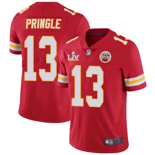Men's Kansas City Chiefs #13 Byron Pringle Red NFL 2021 Super Bowl LV Stitched Jersey Men's Kansas City Chiefs #13 Byron Pringle Red NFL 2021 Super Bowl LV Stitched Jersey